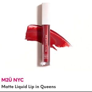 🌻 4/$25 M2Ü NYC Matte Lipstick- “Queens”, Full Size, NWT